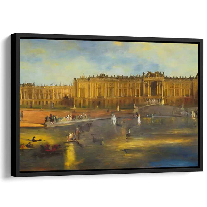 Enchanted Realm Visions: The Majestic Palace of Versailles Canvas Art Print