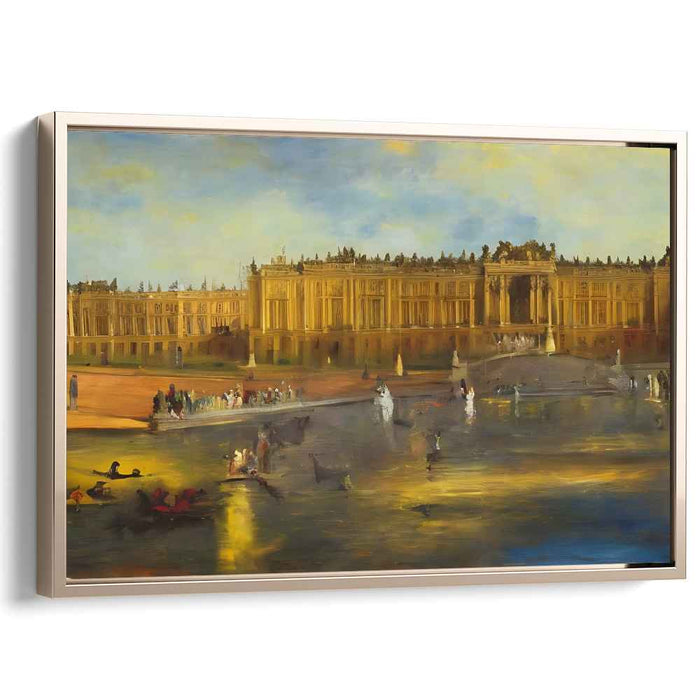 Enchanted Realm Visions: The Majestic Palace of Versailles Canvas Art Print