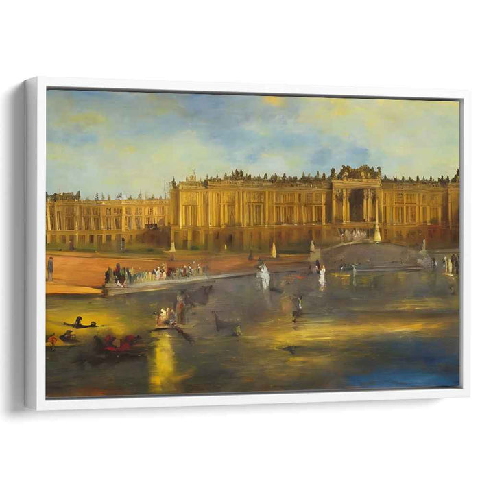 Enchanted Realm Visions: The Majestic Palace of Versailles Canvas Art Print