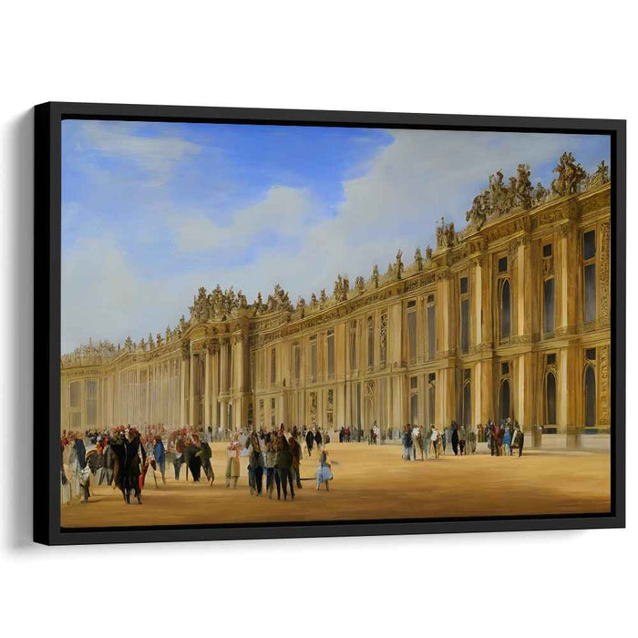 Gilded Palace Reflections: The Palace of Versailles in Golden Splendor