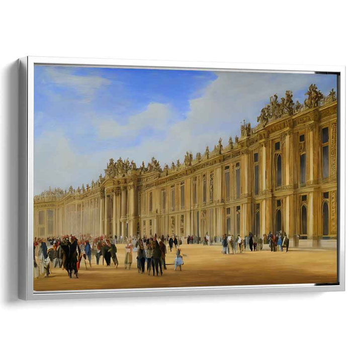 Gilded Palace Reflections: The Palace of Versailles in Golden Splendor