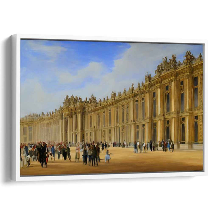 Gilded Palace Reflections: The Palace of Versailles in Golden Splendor