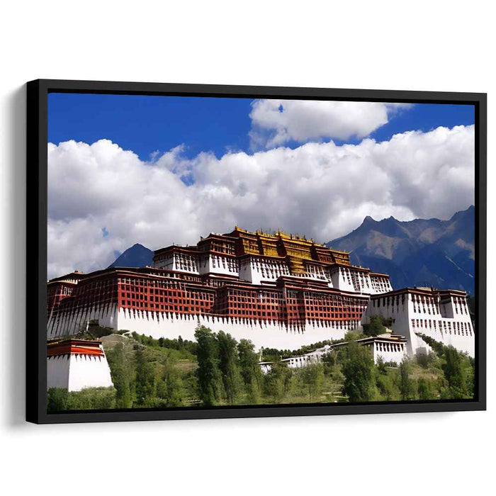 Prayer Walls Symmetry: A Tibetan Architectural Marvel