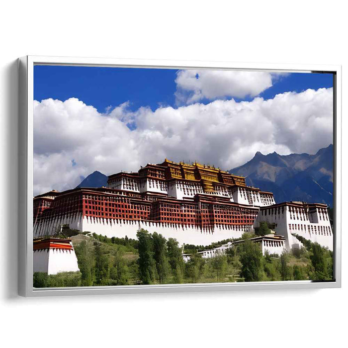 Prayer Walls Symmetry: A Tibetan Architectural Marvel