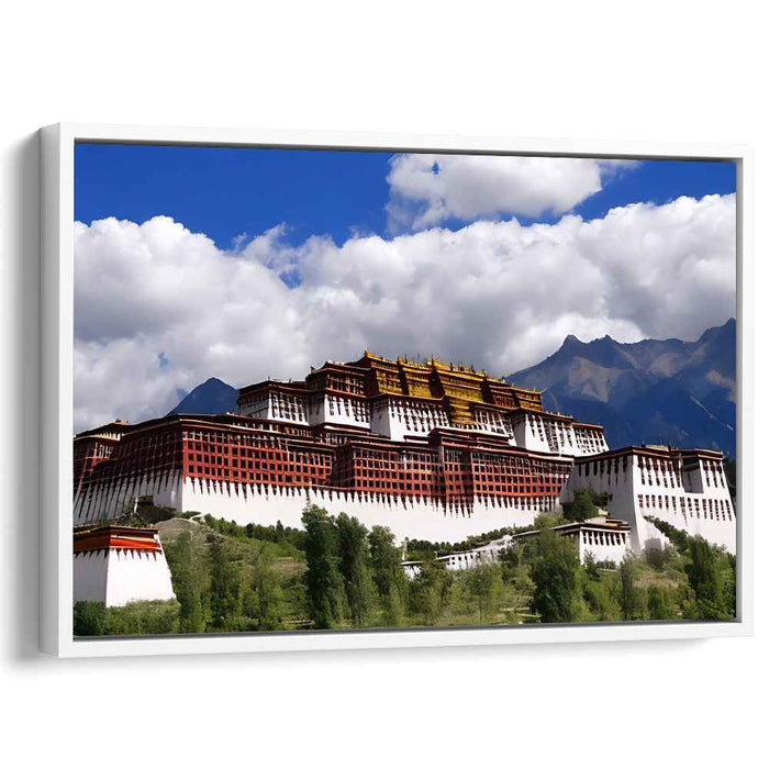 Prayer Walls Symmetry: A Tibetan Architectural Marvel
