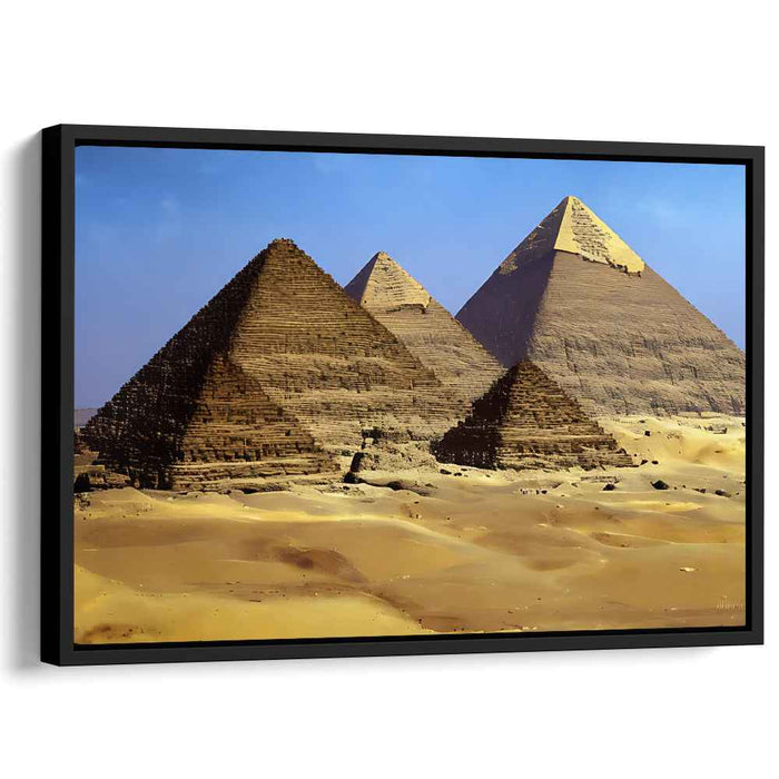 Giza Illusion: Photorealistic Pyramids of Giza Canvas Art