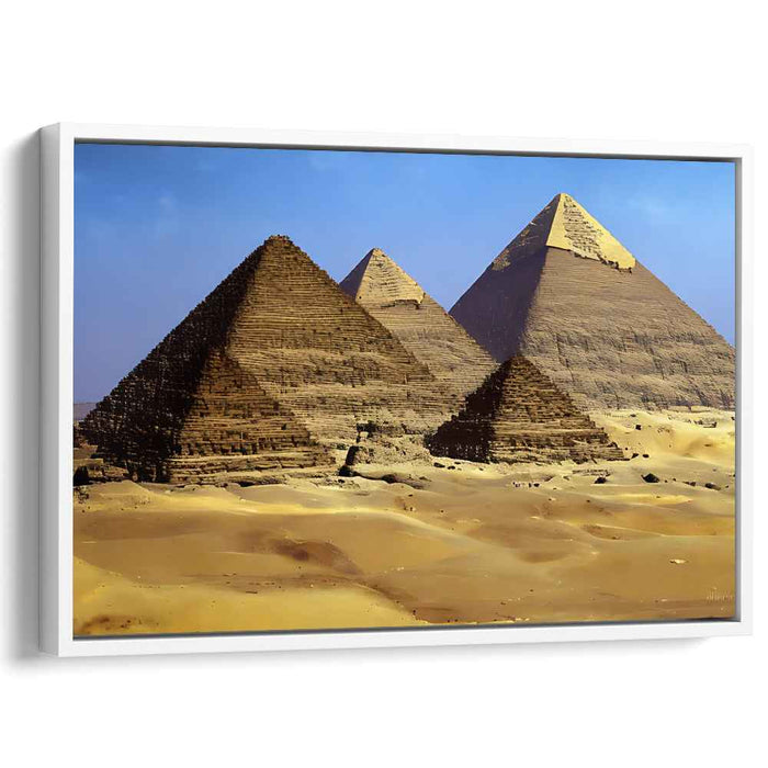 Giza Illusion: Photorealistic Pyramids of Giza Canvas Art