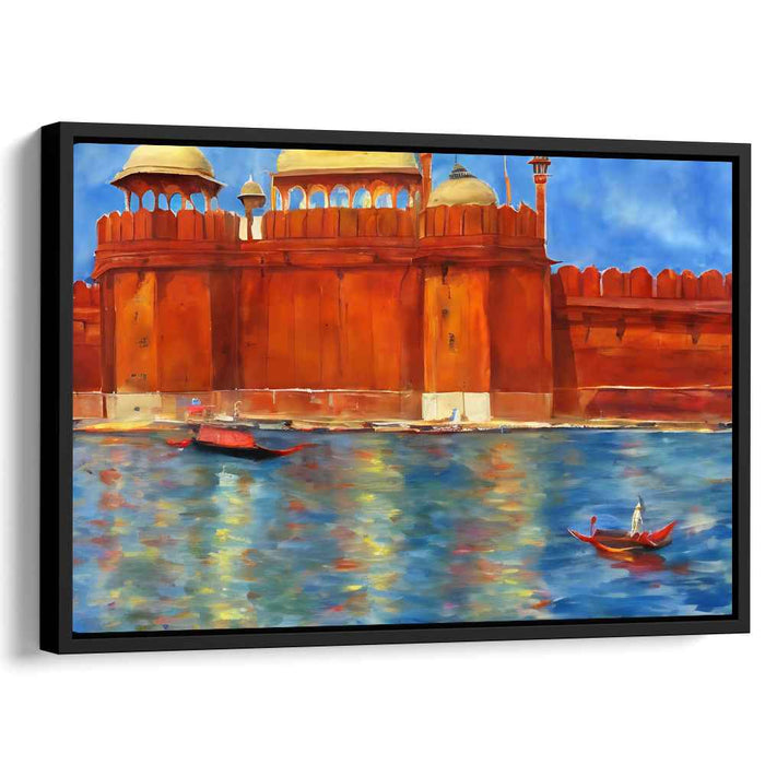 Maritime Memory Lane: Historical Waterfront Scene Canvas Art
