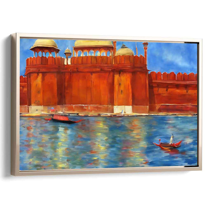 Maritime Memory Lane: Historical Waterfront Scene Canvas Art