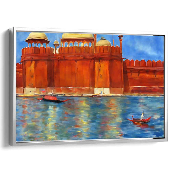 Maritime Memory Lane: Historical Waterfront Scene Canvas Art