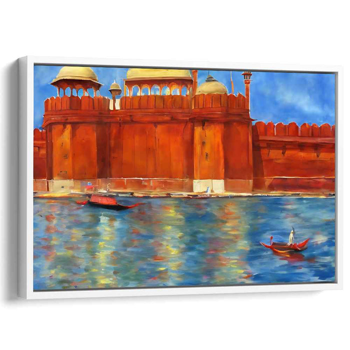 Maritime Memory Lane: Historical Waterfront Scene Canvas Art