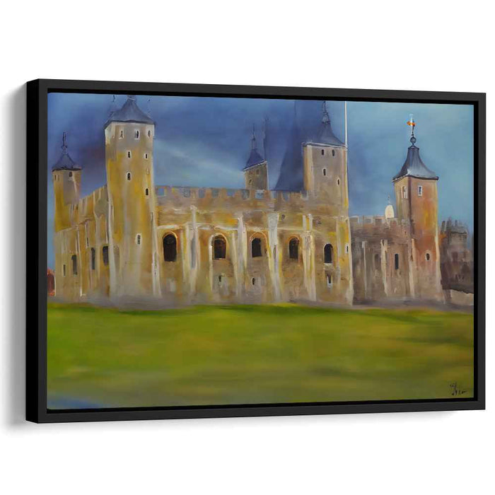 Echoes of Forgotten Elegance: Atmospheric Historical Canvas Art Print