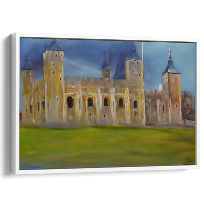 Echoes of Forgotten Elegance: Atmospheric Historical Canvas Art Print