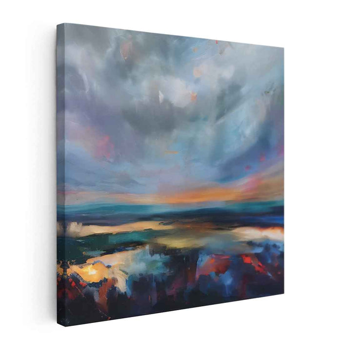 Stormy Palette Mirage: Dramatic Skies and Vibrant Landscapes