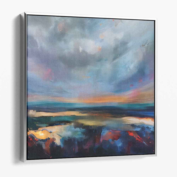 Stormy Palette Mirage: Dramatic Skies and Vibrant Landscapes