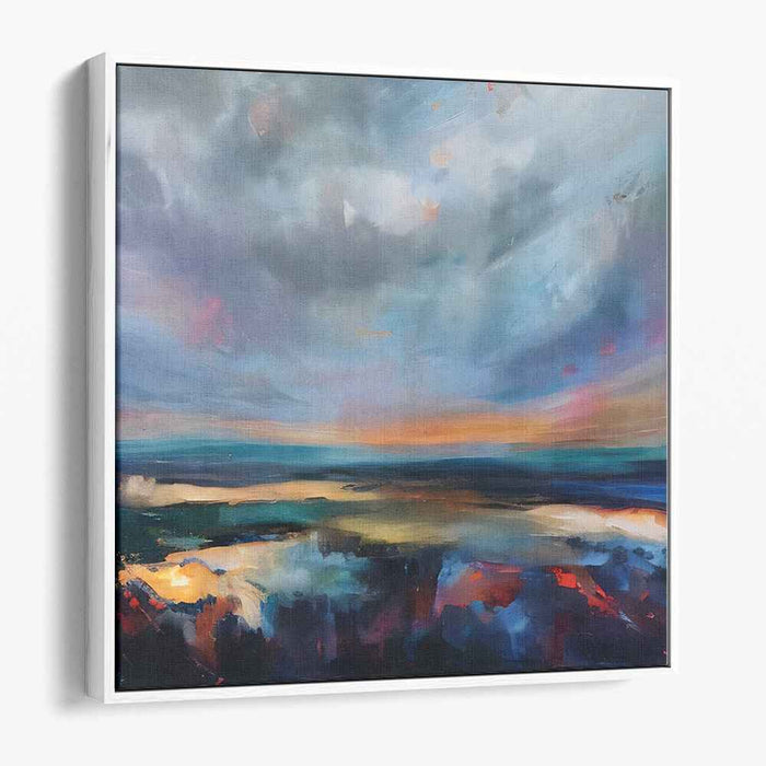 Stormy Palette Mirage: Dramatic Skies and Vibrant Landscapes