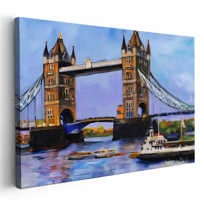 Colorful Brushstrokes Dance: A Vibrant Impressionist Canvas Art Print