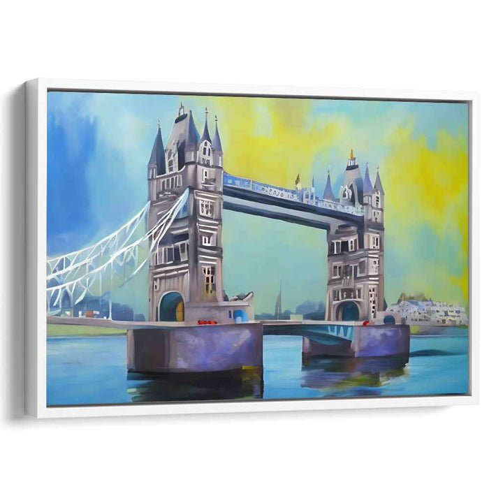 Colorful Span: Tower Bridge in Vibrant Hues Canvas Art Print
