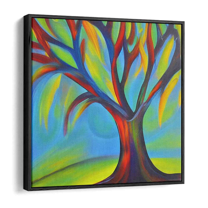 Roots of Imagination: Surrealist Tree of Life Canvas Art Print