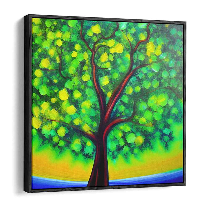 Serene Canopy: Contemporary Tree of Serenity Canvas Art Print