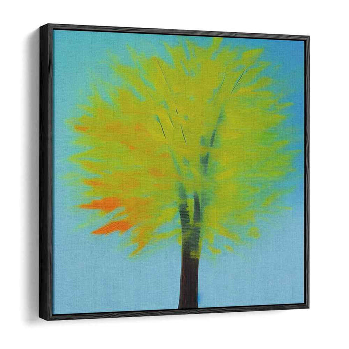 Radiant Tree: Abstract Expressionist Nature Canvas Art Print