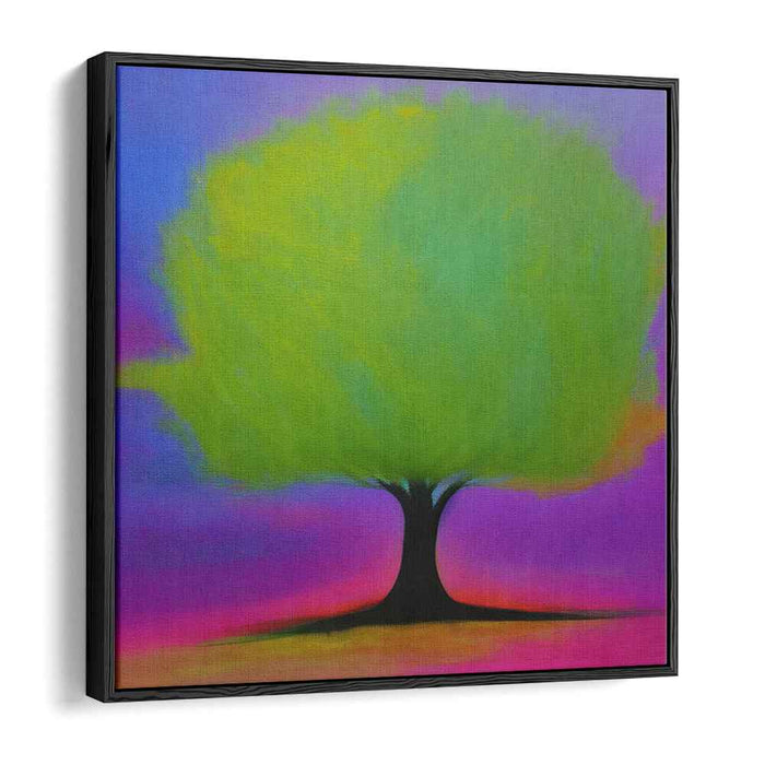 Ethereal Green: Dreamlike Tree Canvas Art