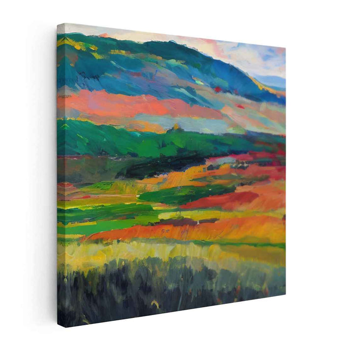 Pulse of Earth: Abstract Landscape Canvas Art