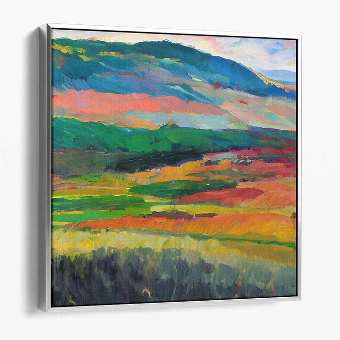 Pulse of Earth: Abstract Landscape Canvas Art
