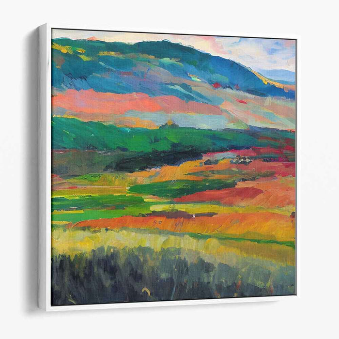 Pulse of Earth: Abstract Landscape Canvas Art