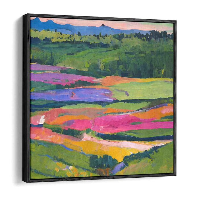 Eden's Palette: A Lush Landscape in Vivid Brushstrokes Canvas Art