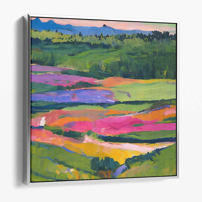 Eden's Palette: A Lush Landscape in Vivid Brushstrokes Canvas Art