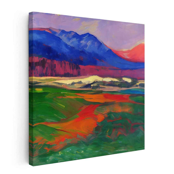 Emotive Horizons: Expressive Landscape Canvas Art
