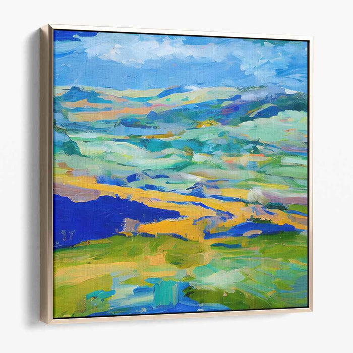 Immersive Vistas: Contemporary Impressionist Landscape Canvas Art Print