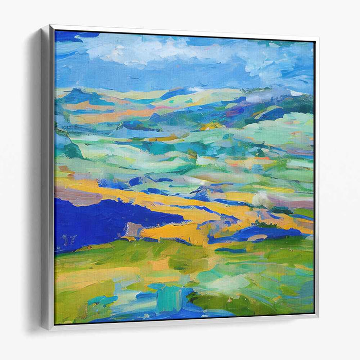 Immersive Vistas: Contemporary Impressionist Landscape Canvas Art Print