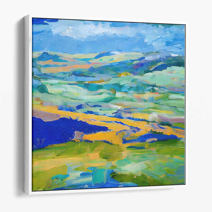 Immersive Vistas: Contemporary Impressionist Landscape Canvas Art Print