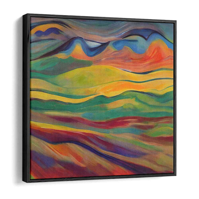 Sweeping Colors: Abstract Landscape Canvas Art