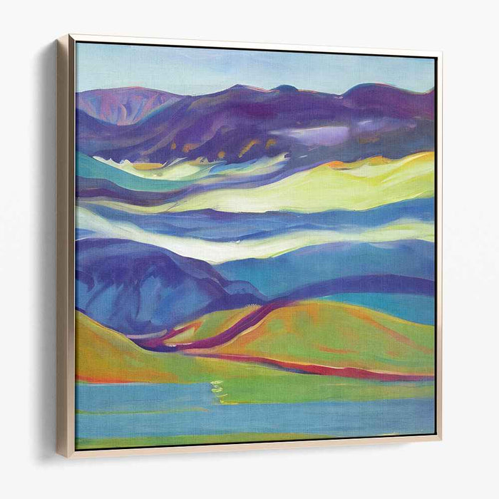 Spectrum Hills Overture: A Symphony of Colorful Hills Landscape Canvas Art