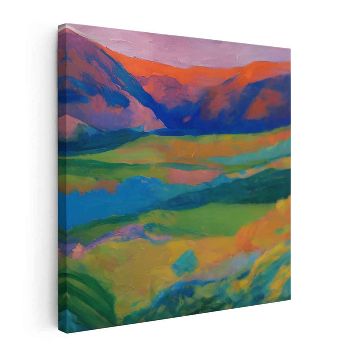 Impressionist Illusion of Nature: A Vivid Impressionist Landscape Canvas Art