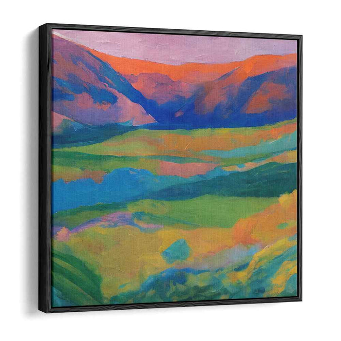 Impressionist Illusion of Nature: A Vivid Impressionist Landscape Canvas Art