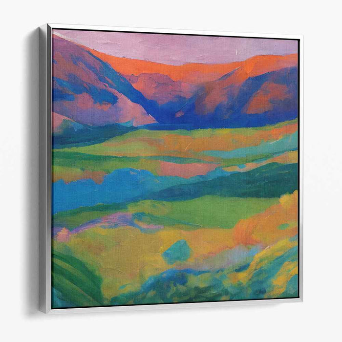 Impressionist Illusion of Nature: A Vivid Impressionist Landscape Canvas Art