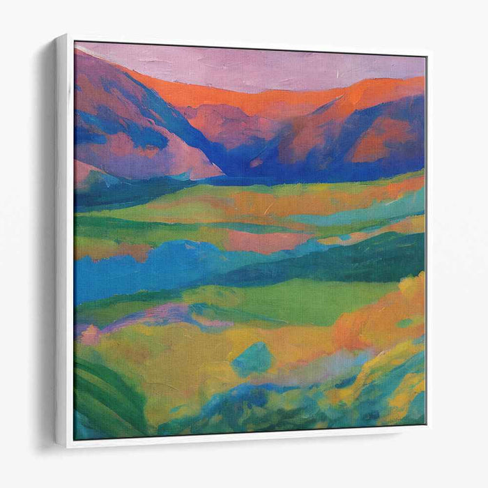 Impressionist Illusion of Nature: A Vivid Impressionist Landscape Canvas Art