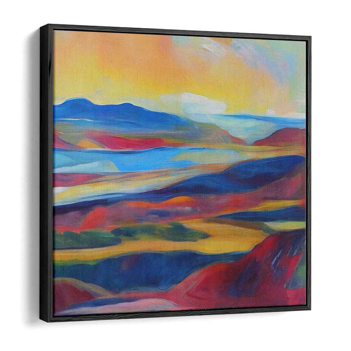 Lucid Horizon: Abstract Landscape Canvas Art Print