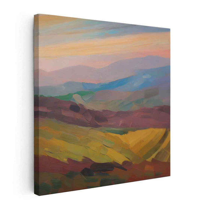 Sweeping Valleys: A Colorful Journey Through Nature Canvas Art