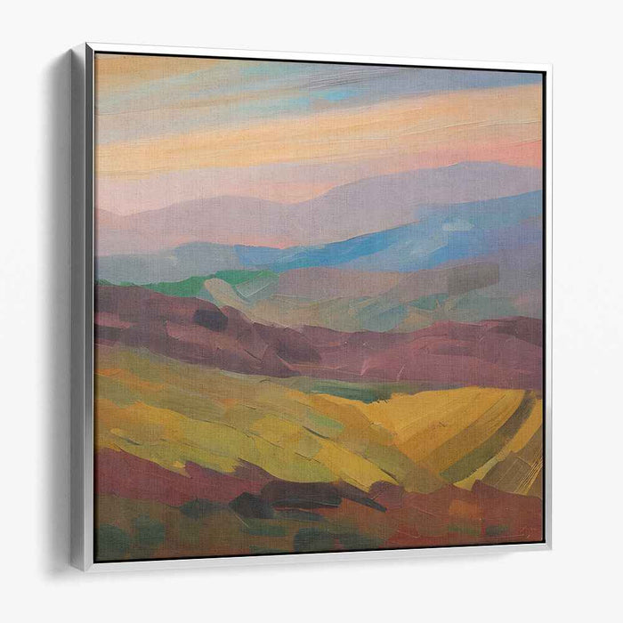 Sweeping Valleys: A Colorful Journey Through Nature Canvas Art