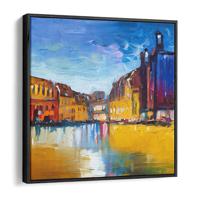 Tears of the Sea: Expressive Waterfront Canvas Art Print