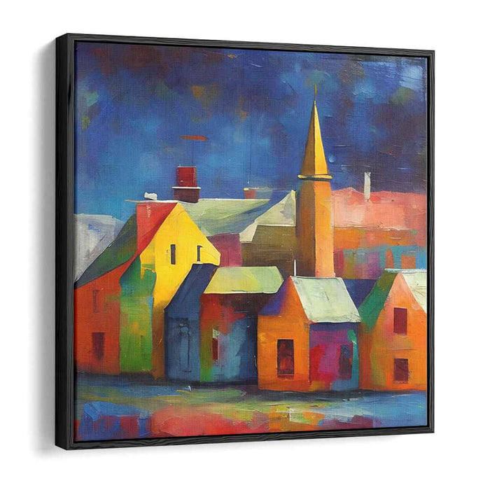 Untamed Color Palette: Colorful Fauvist Landscape Canvas Art