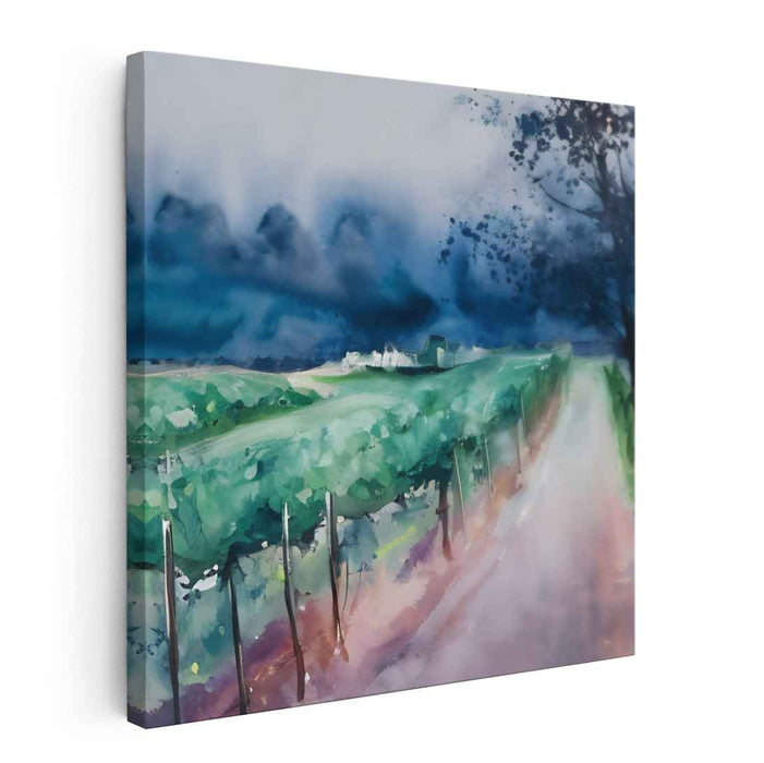 Mystic Countryside: A Watercolor Journey