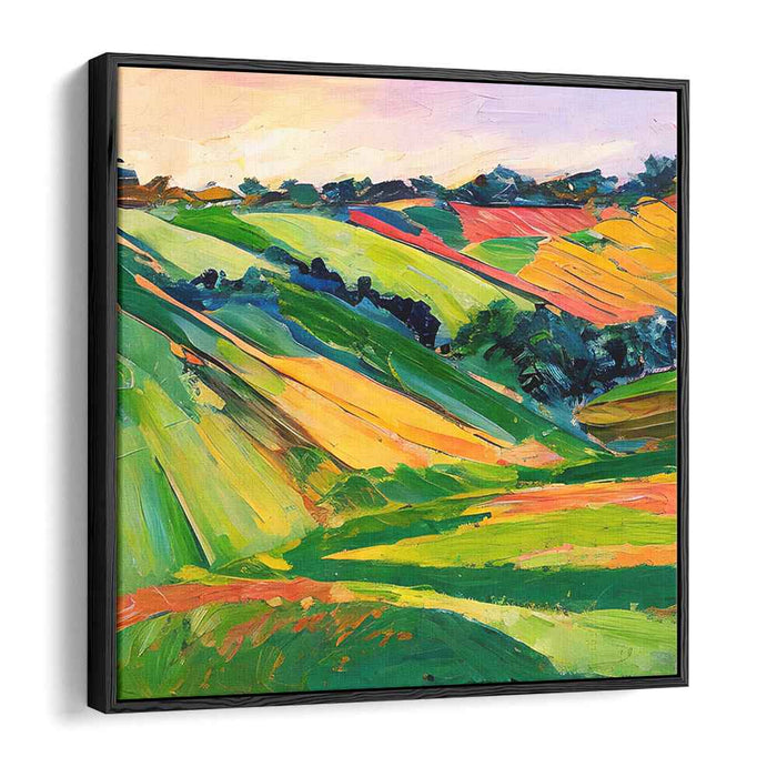 Abstract Palette Knife Dream: Impasto Landscape Canvas Art