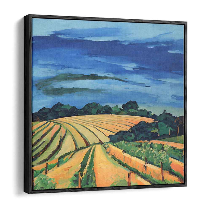 Golden Harvest: Luminous Landscape Canvas Art Print