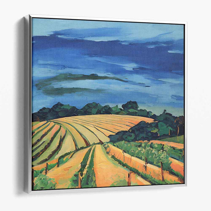 Golden Harvest: Luminous Landscape Canvas Art Print